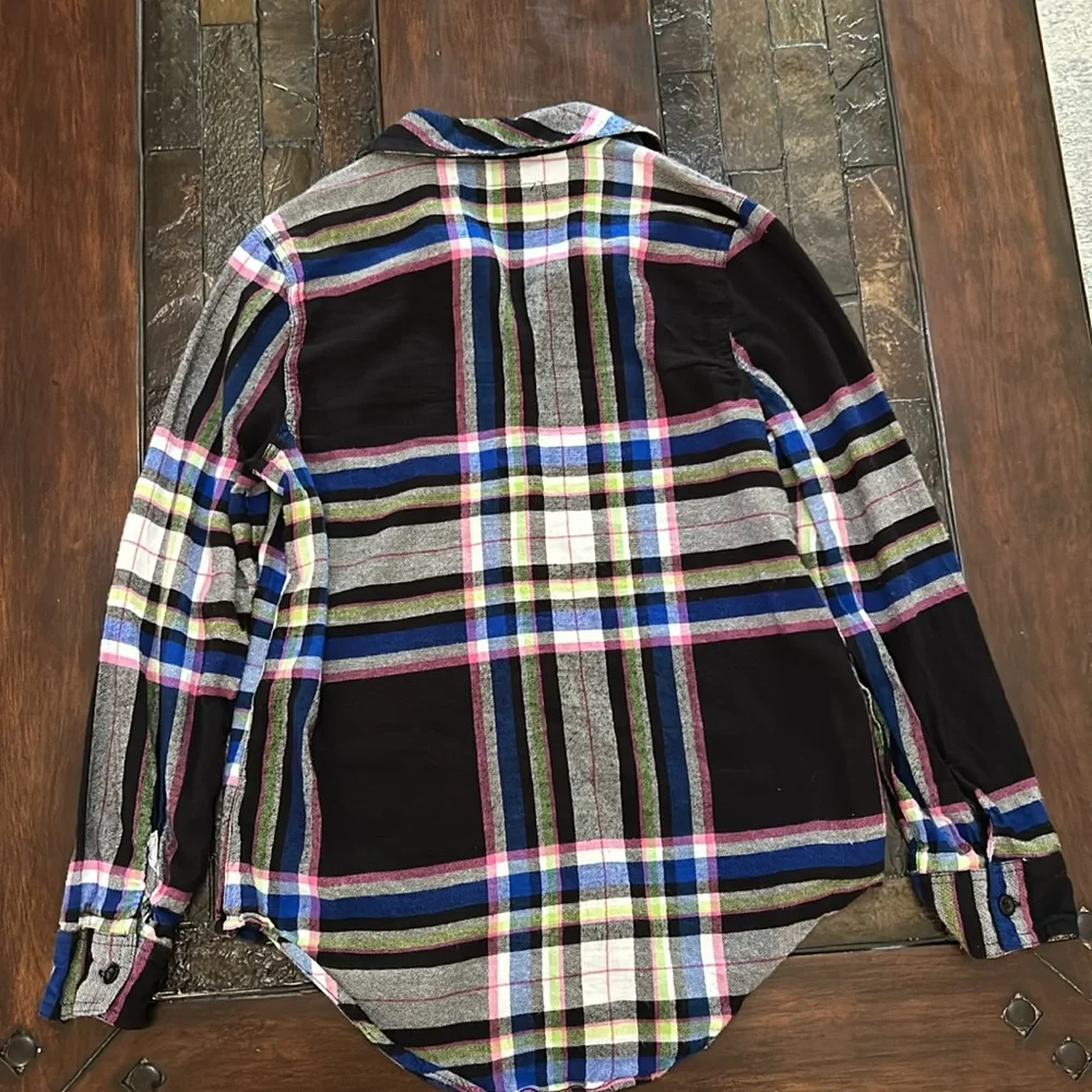 Justice Plaid Top